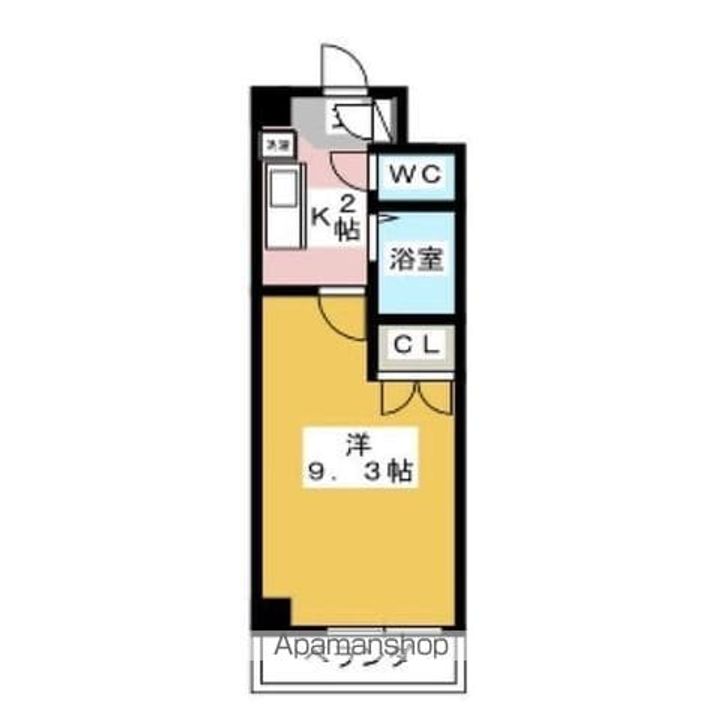 愛知県名古屋市千種区星ケ丘2丁目の賃貸マンションの間取り