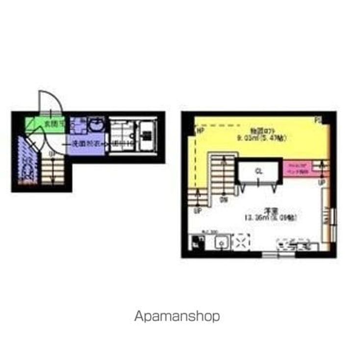 愛知県名古屋市東区矢田5丁目の賃貸アパートの間取り