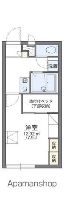 愛知県小牧市小牧原2丁目の賃貸アパートの間取り