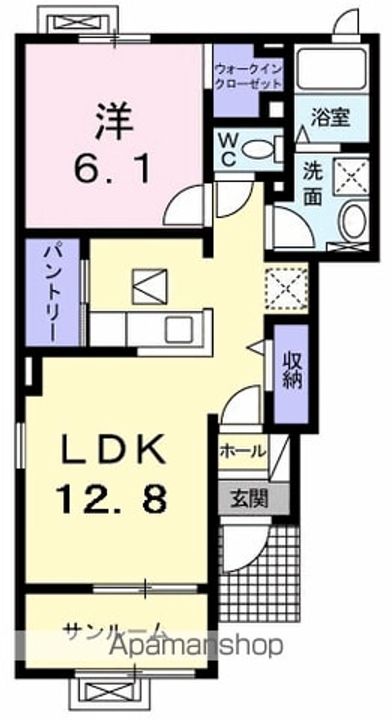グリーンフェア平泉弐番館の間取り