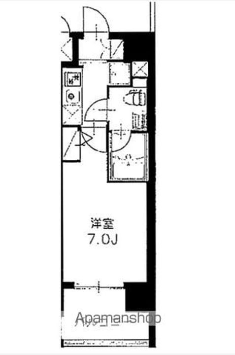 神奈川県横浜市磯子区西町の賃貸マンションの間取り