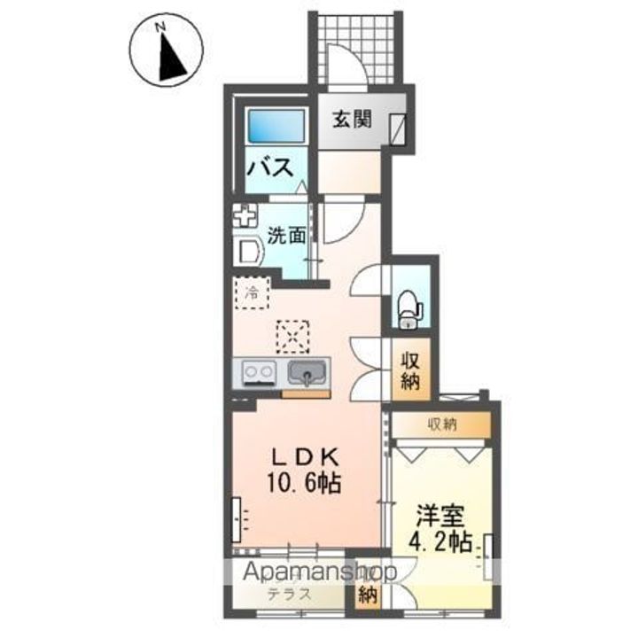 仮)阿見町阿見アパートの間取り