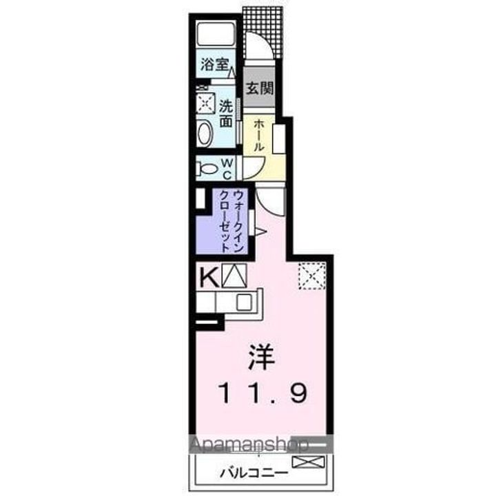 香川県東かがわ市帰来の賃貸アパートの間取り