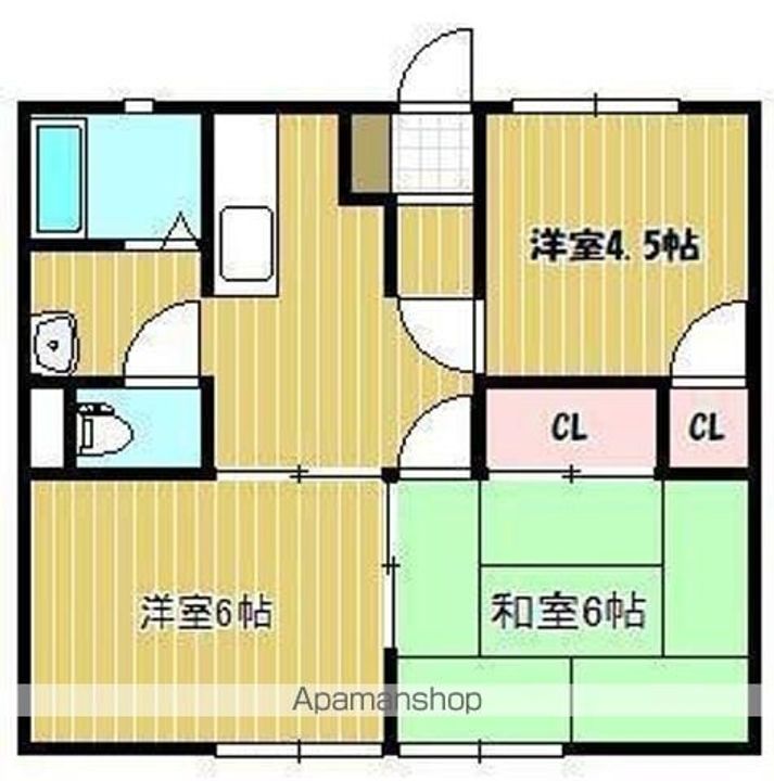 パナハイツ土居201の間取り