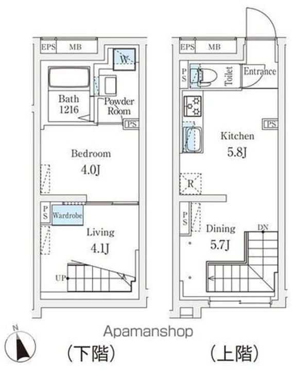 FIKA代々木上原(旧リビオメゾン代々木上原)の間取り
