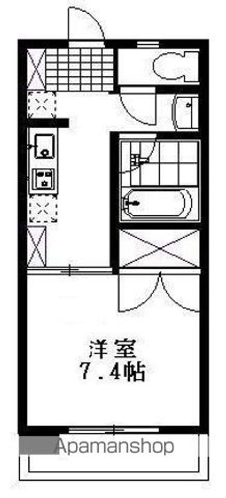 愛媛県新居浜市坂井町3丁目の賃貸マンション201の間取り