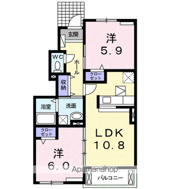 シェーネAの間取り