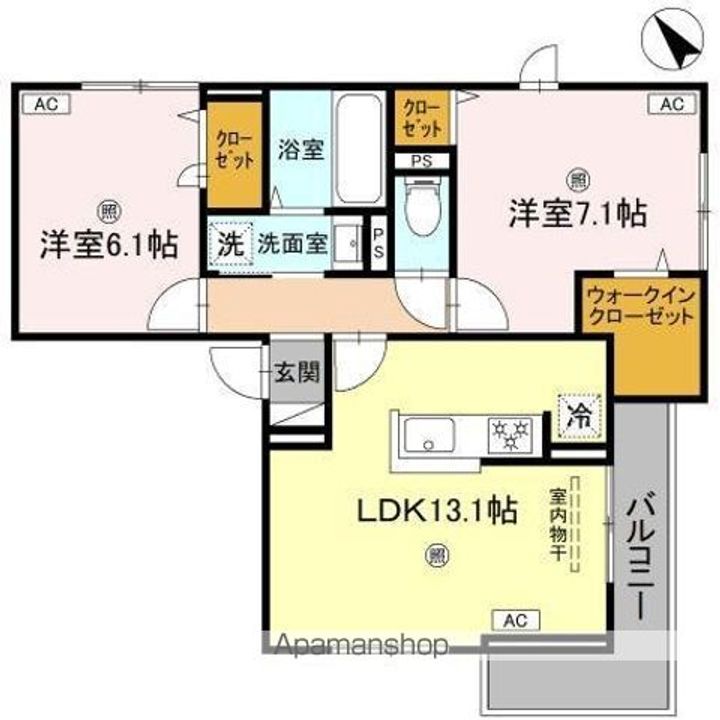 DーROOM吉身の間取り