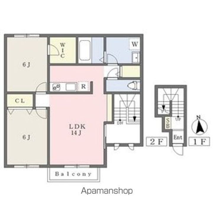 クラージュの間取り