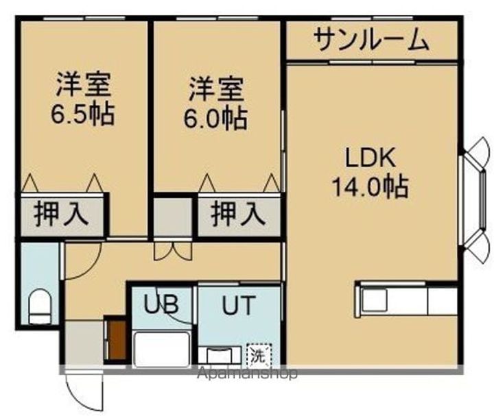 プレスト壱番館202の間取り