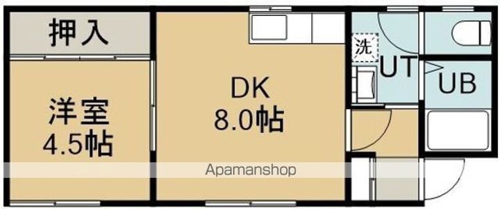 クラシア陣川201の間取り