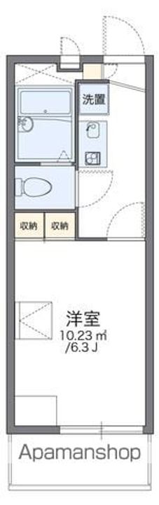 レオパレスオレンジの間取り