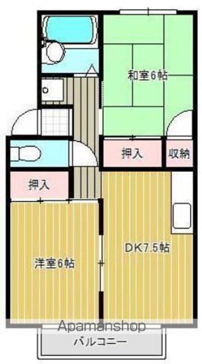 コーポソルトの間取り
