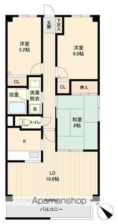 アルカンシエールの間取り