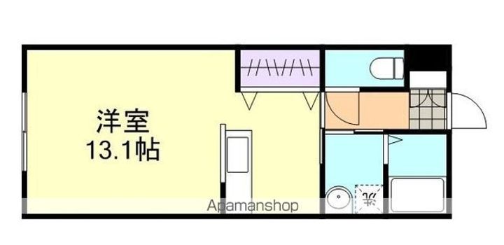 岡山県倉敷市水江の賃貸アパートの間取り