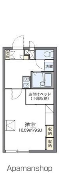 香川県坂出市久米町2丁目の賃貸アパートの間取り