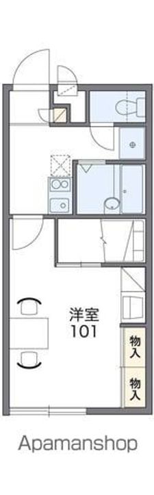 レオパレスタウンコート南矢三210の間取り