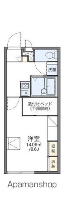 レオパレスKW103の間取り