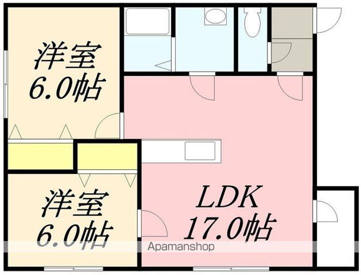 シャトーユー201の間取り
