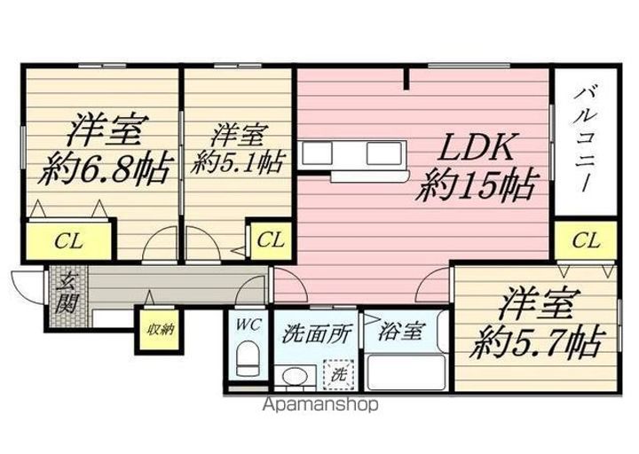 ヴァニーユ東豊中の間取り