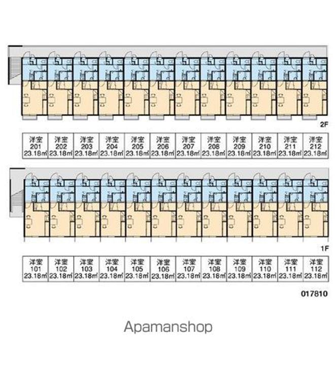 香川県高松市由良町の賃貸アパートの間取り