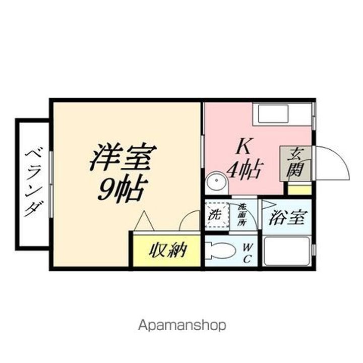 岡山県岡山市北区庭瀬の賃貸アパートの間取り