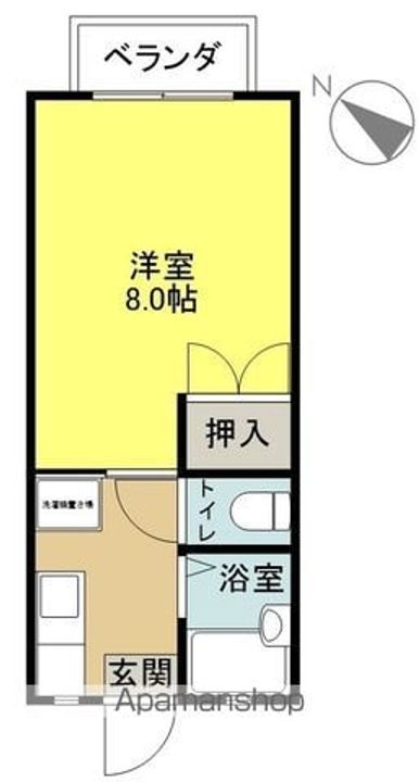 ITSUKIコーポ102の間取り