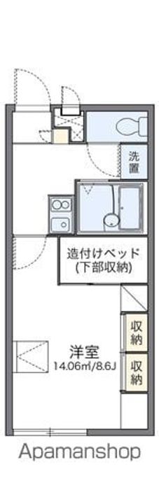 レオパレスけやき台の間取り
