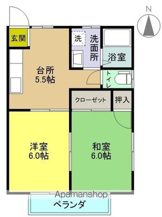 第2しらさぎ荘の間取り