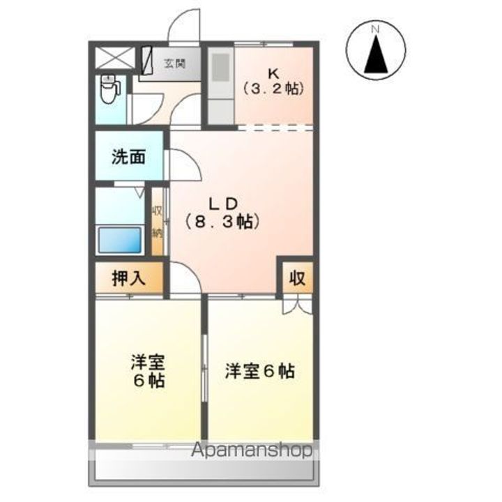 レジデンス花水木の間取り