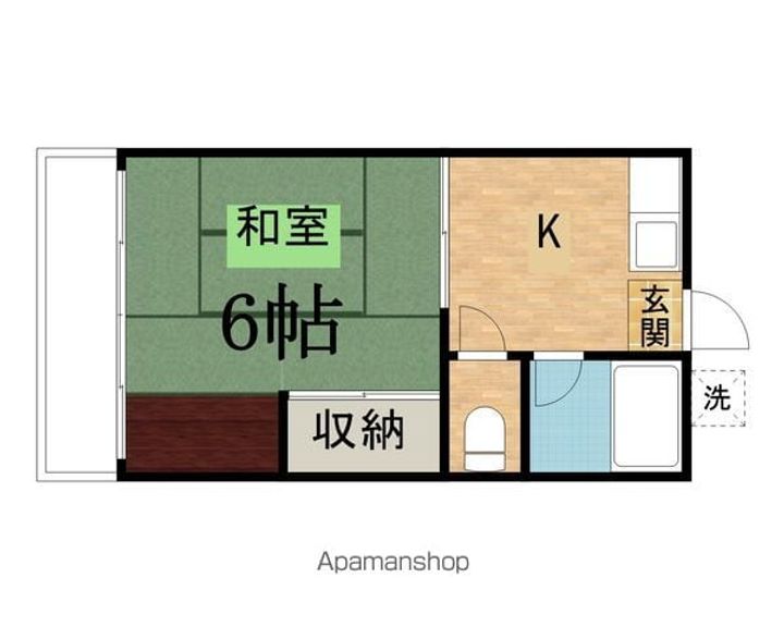 第3すみれ荘202の間取り