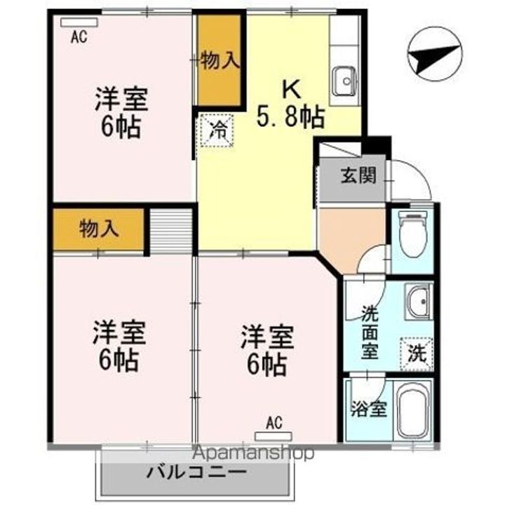 スイートバンビの間取り