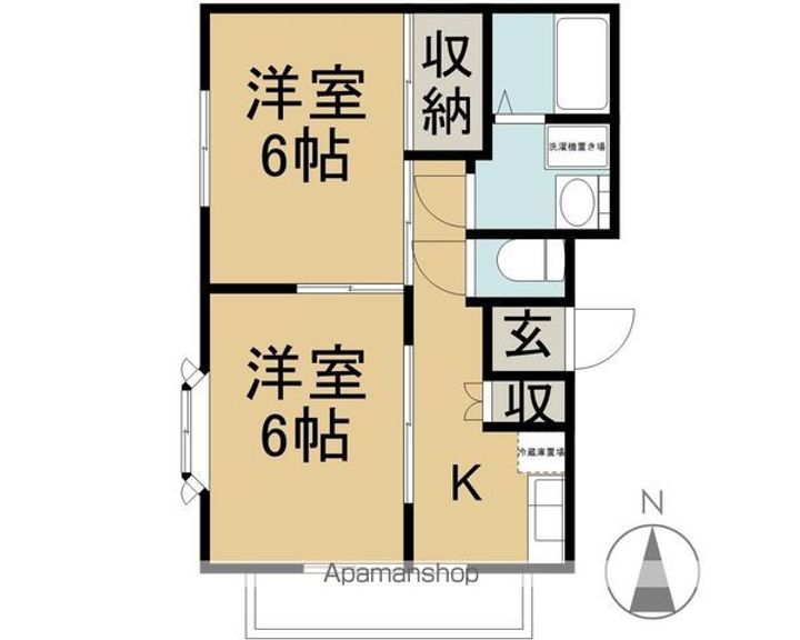 恵ハイツの間取り