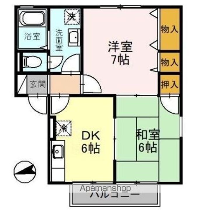 アットホーム花 Bの間取り