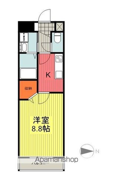 福島県福島市万世町の賃貸マンションの間取り