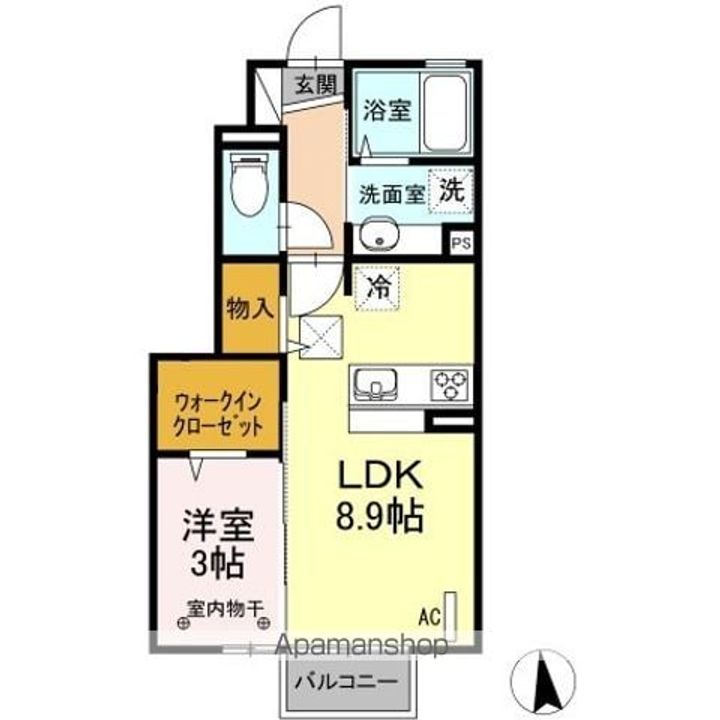 グランディール桜木 Bの間取り