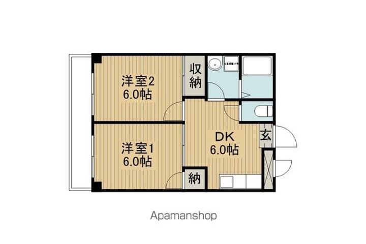 メゾン・ド・アニヴェルセル105の間取り