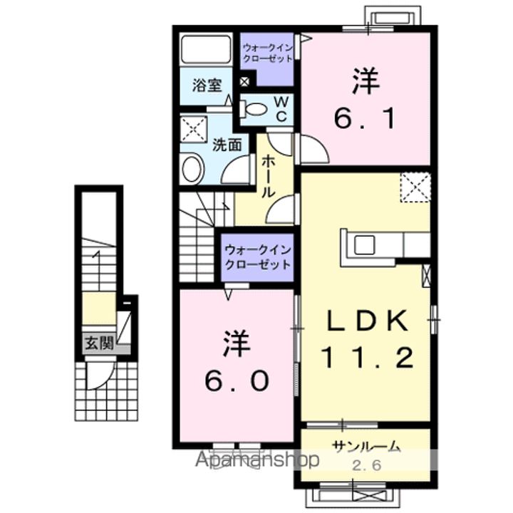 エセックス レジーナ Ⅰの間取り