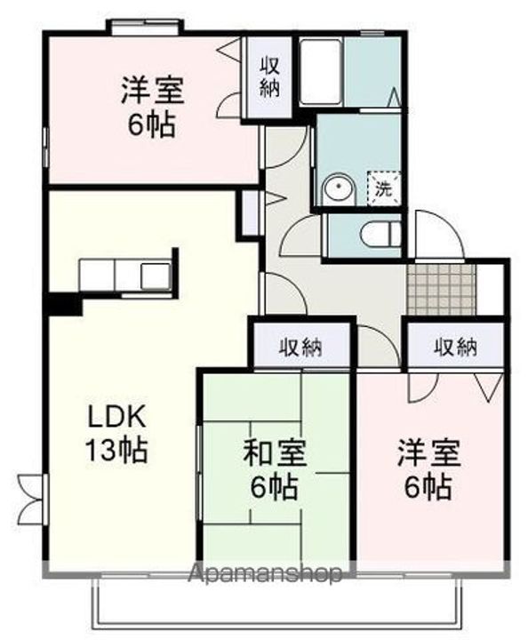 サイレントガーデンBの間取り
