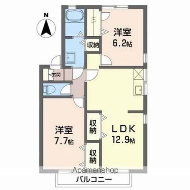 ラ・ムールKD201の間取り