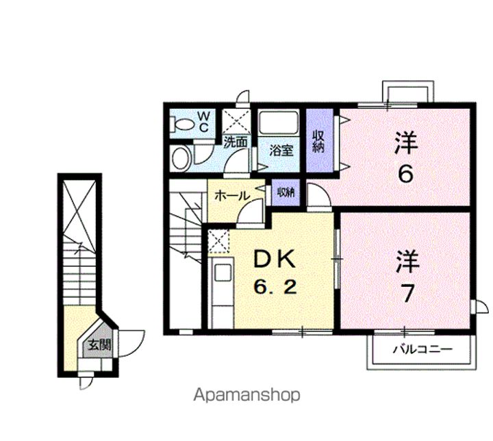 パルテール Bの間取り