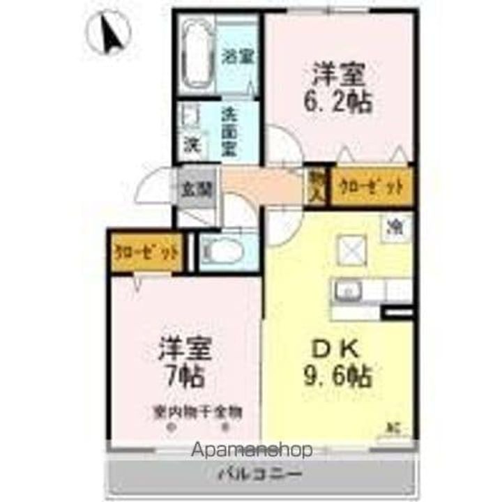 セブンス ドエル Bの間取り