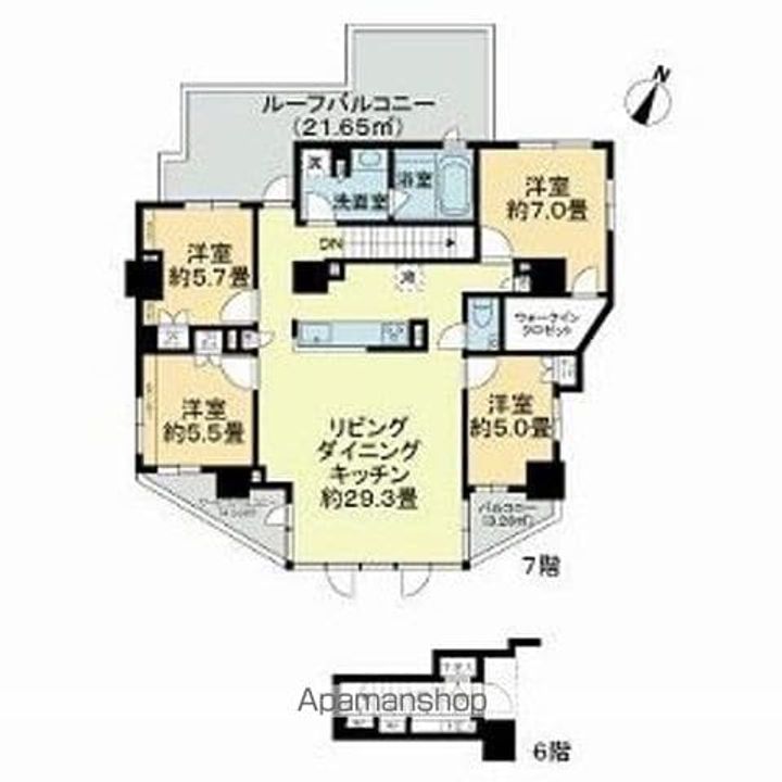 オープンレジデンシア南青山ウエストテラスの間取り