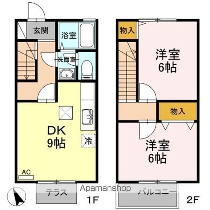 リヴェルテ2の間取り