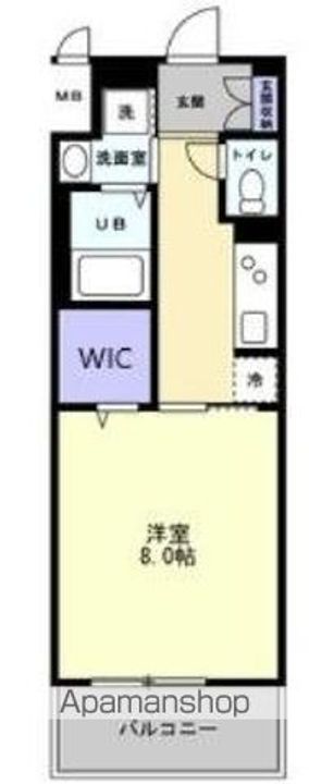 香川県高松市中新町の賃貸マンションの間取り