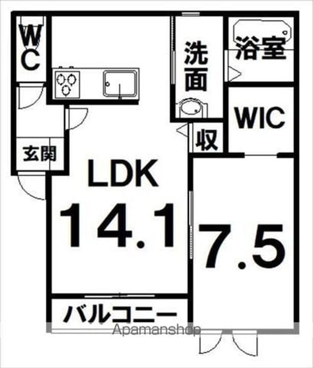 BLANC 934A(ブラン934)303の間取り