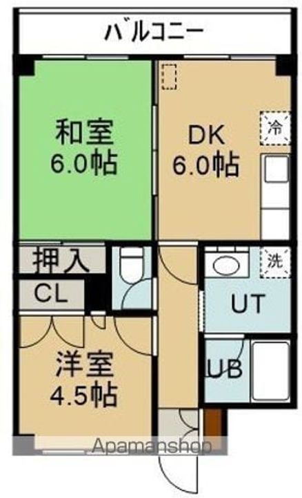 湯川パレス(ユノカワパレス)505の間取り
