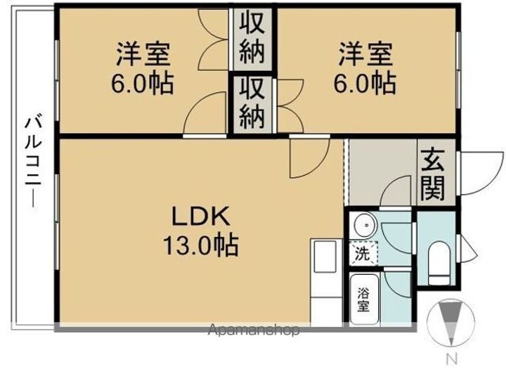 リカータミヤキタ305の間取り