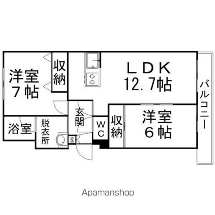 ナディア・ヴィエーレ107の間取り