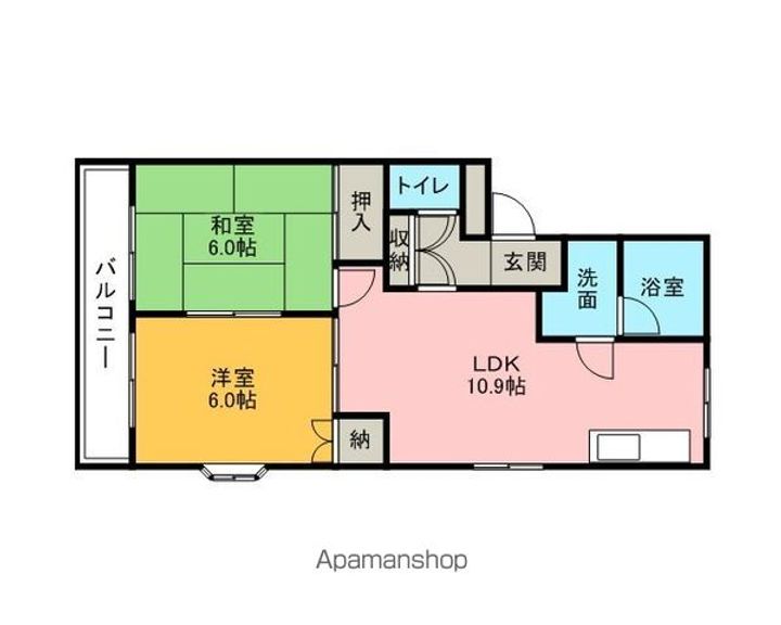 コンフォール橘の間取り
